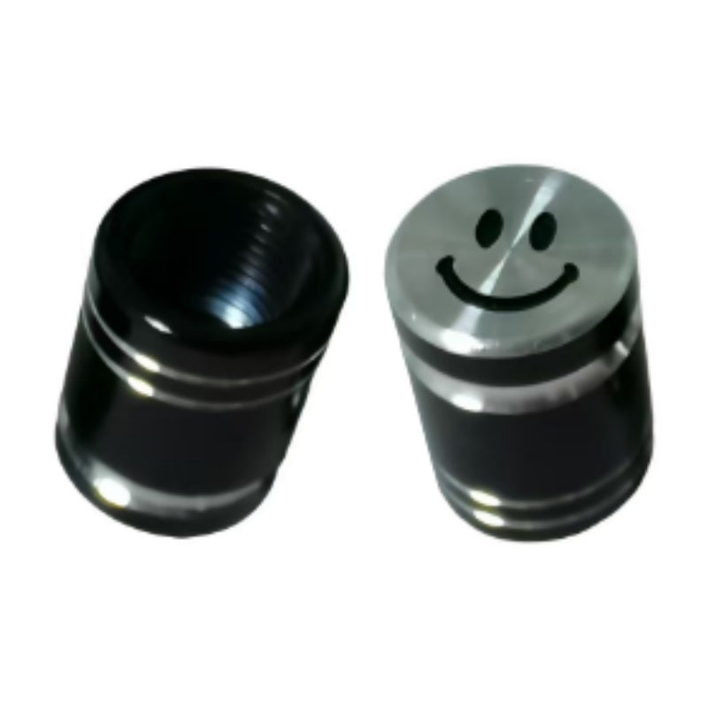 Car modification parts - SAVC-11 - Happy face aluminum valve cap