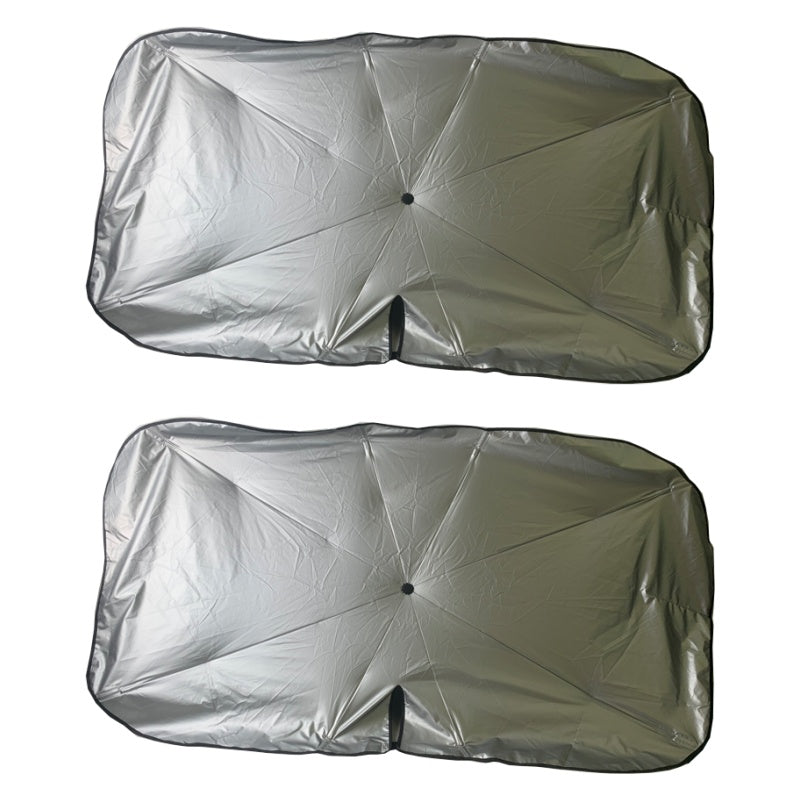 Umbrella-type car sunshade